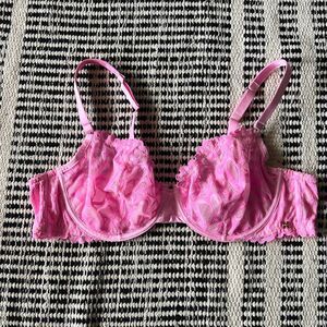 Savage X Fenty Size 42C Pink Underwire bra lace